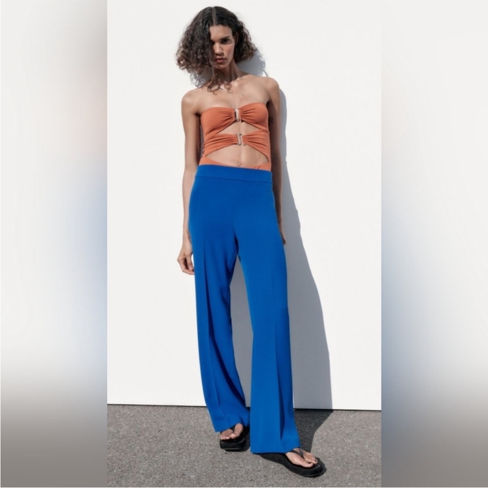 Zara Cobalt Blue Trouser Pants